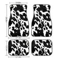 thumbnail image 6 of Renewold Cow Print Black White Rubber Car Floor Mats 4 PCS Universal Fit Front & Rear Auto Rugs Full Set, Protect Your Vehicle's Interior for Car SUV Van & Trucks, 6 of 7