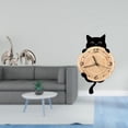 thumbnail image 2 of Estatua de elefante,Estatuas de elefantes de cerámica,figuras de elefantes,decoración,Reloj de pared,Reloj de pared decorativo para baño y dormitorio.,Reloj de pared de gato silencioso y sin, 2 of 8