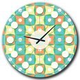 thumbnail image 1 of Designart Horloge Murale Moderne Mi-Siècle Motif Rétro Design Abstrait I, 1 of 4