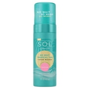 Sol by Jergens, Sunless Self Tanner Mousse, No Wait Tropical Tan, Medium, Cruelty Free, Vegan, 5 Ounces
