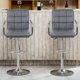 thumbnail image 4 of Conjunto de 2 taburetes de bar con reposabrazos silla de mostrador silla de bar ajustable en altura gris esquí esquí Gafas de esquí, 4 of 5