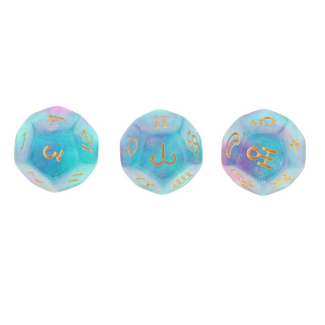 Maoww Multi Sided Dice Set Board Game Dungeons D&D RPG Games Role Play Bar Toys Chameleon