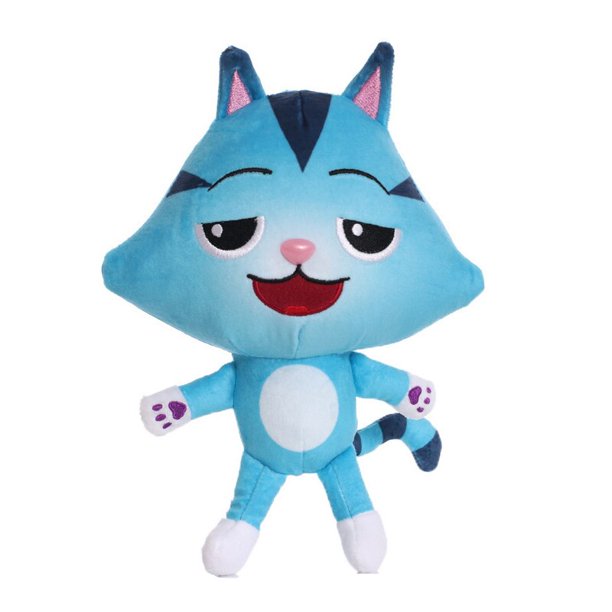 Gabbys Anime dollhouse Plush Toy Mercat Cartoon Stuffed Animals, Smiling Cat Car Cat Hug Gaby Girl Doll, Birthday Fan Sticker Gift