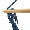 thumbnail image 3 of Castaway Living Deluxe Hammock Chair with Navy Polyester Rope, Hardwood Spreader Bar, 3 of 4