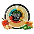 thumbnail image 2 of Fresh Cravings Hummus Trio Dip, 18 oz. Plastic Tub, Gluten-Free, 2 Tbsp (32g), Contains Sesame, 2 of 14
