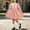 Pink, variant on Fesfesfes Girls Round Neck Bow Detail Knit Sweater Dress Button Front Pleated A-Line Casual Winter Fall Outfit for School Daily Wear Ages 1-8 Years