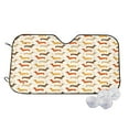 thumbnail image 2 of Picia Dachshund Curved Windshield Sunshade Accordion Folding Style Auto Shade for Car Truck SUV Van Blocks UV Ray Sun Visor Protector -Small, 2 of 7