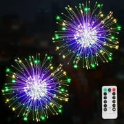 Fireworks Light 120 LED Holiday Light Hanging Starburst 8 Modes Remote Lights
