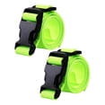 thumbnail image 1 of 2 piezas Carreras de carrito de golf correas de equipaje de nylon Práctico con la hebilla de liberación rápida Viajes de 39 pulgadas tiras de azotes Verde, 1 of 8