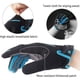 thumbnail image 4 of Guantes de ciclismo con pantalla táctil para hombre y mujer, con acolchado de gel, antigolpes, transpirables, para ciclismo de montaña (azul, XL, par), 4 of 5