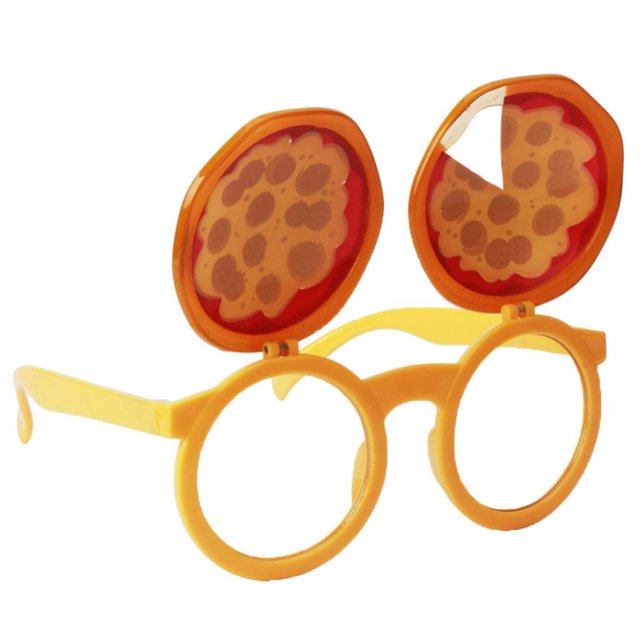 Cateissary Novelty Pizza Funny Party Glasses Shades Costume Accessories Kits de decoración para fiestas
