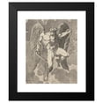 thumbnail image 2 of Tommaso Minardi 20x24 Black Modern Framed Museum Art Print Titled - Saturn Wrestling with a Snake (1800s), 2 of 5