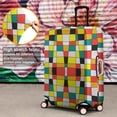 thumbnail image 4 of Rainbow Checkered Pattern Luggage Cover Fashion Suitcase Cover Baggage Covers Fit 25-28 Inch Luggage (Go Travel), 4 of 5