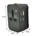 thumbnail image 2 of Pequeño bolso bandolera para teléfono móvil, funda para teléfono móvil con cartera colgante, bolso bandolera de piel sintética, pasaporte, funda para teléfono móvil con ranura para tarjetas, correa, 2 of 5