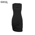 thumbnail image 2 of Vestidos sexys ajustados, sin mangas y fruncidos para mujer, 2 of 6