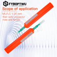 thumbnail image 5 of - 5 Packs Fiber Cleaner Fiber Optic Tools Cleaing Pen Fiber One Cick Pen Cleaner for SC Connector Over 800, 5 of 5