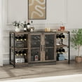 thumbnail image 6 of Wine Bar Cabinet, Liquor Cabinet for Liquor and Glasses Industrial Bars & Wine Cabinets, 6 of 9