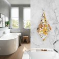 thumbnail image 2 of Yayeee 2 Pack Hand Towels for Bathroom 100% Cotton 16" x 28" Soft Absorbent Kitchen Towel, Yellow Flowers, 2 of 7