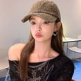 thumbnail image 5 of Byfri Leopard Print Baseball Cap Light Brown Washed Distressed Cotton 55-60cm for Men Women Outdoor, 5 of 7