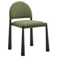 thumbnail image 6 of Modway Hayley Upholstered Fabric Dining Side Chair in Black Leaf, 6 of 10