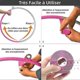 thumbnail image 3 of Aerial Hoop Tape Non Slip Tape Aerial Lyra Tape Anti Slip Tapes for Gymnastics Exercise, Acrobatics, Kinesiology5*500cm, Pink, 3 of 5