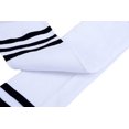 thumbnail image 3 of Lian LifeStyle Women's 1 Pair Over-the-Knee Cotton Socks Size 4.5-8.5(White Strip), 3 of 4