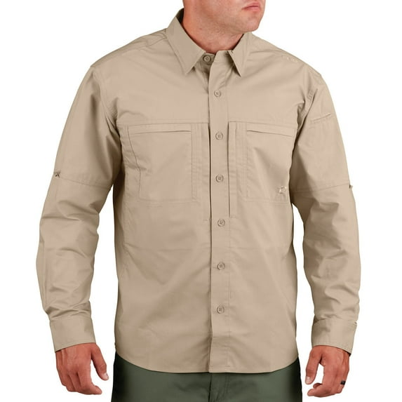 Propper Hlx Shirt - Men's Long Sleeve Khaki M2