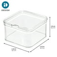 thumbnail image 2 of iDesign Stackable Fridge Organizer Bins with Lid for Fresh Produce - Ideal for Fruits, Vegetables, and Snacks, 2 of 6