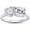 White, variant on 925 Sterling Silver 14K Rose Gold Plating Heart Shape & Cushion Cut White Diamond Toi Et Moi 2-Stone Wedding Engagement Ring For Women