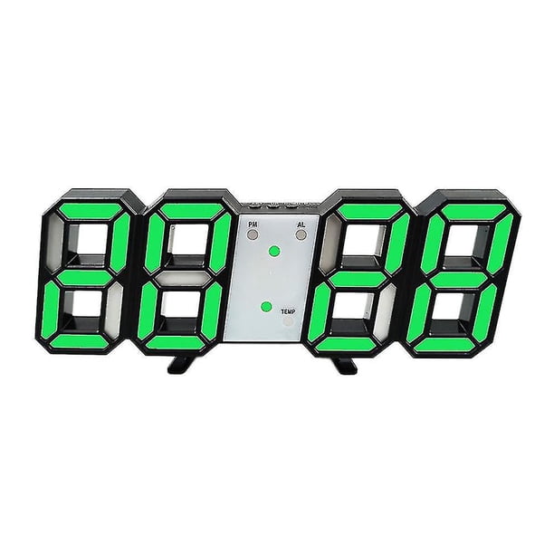 Reloj despertador digital Reloj de pared LED 3d de diseño moderno