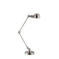 thumbnail image 1 of Benzara BM191536 Lampe de Table en Métal avec Base Ronde et Manche Flexible - Argent - 7 x 7 x 29 Po., 1 of 1