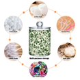 thumbnail image 6 of Yayeee 2 Pack Qtip Holder Dispenser for Bathroom with Lid Cotton Swab Canister, Green Floral, 6 of 6