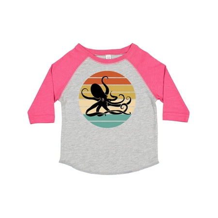 

Inktastic Octopus Vintage Sunset Gift Toddler Boy or Toddler Girl T-Shirt
