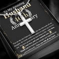 thumbnail image 4 of Cross Necklace On Fourtyeth Anniversary For Husband from wife , keepsake gift with Personalized Message Card, 4 of 4