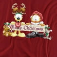 thumbnail image 2 of Garfield T-Shirt Christmas Banner Unisex Graphic Tee For Men & Women, 2 of 7