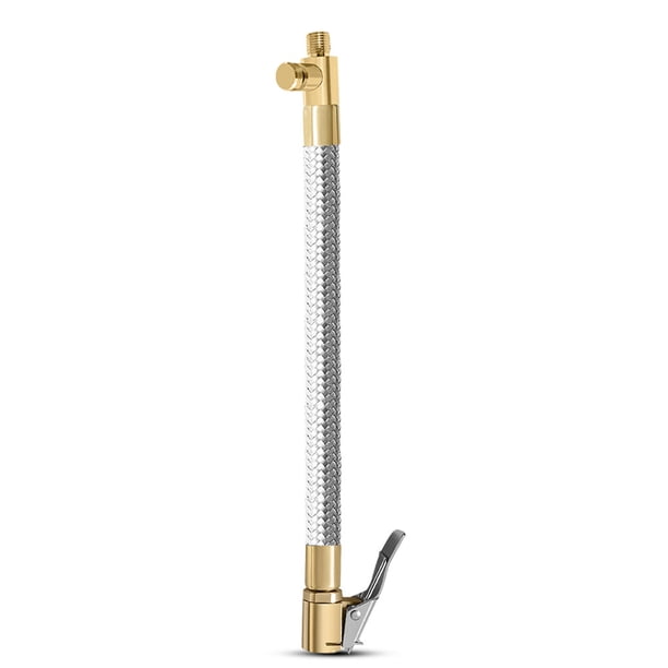 Sidaley Vástago de válvula universal Conexión rápida Bomba de compresor Inflador Accesorio Manguera de extensión Adaptador de tubo flexible para Type7 NO7 Sidaley VI001635-02