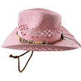 thumbnail image 3 of Straw Cowboy Hat Men Cowgirl Hats Women Sun Hat Sombreros Vagueros Classic Western Accents, 3 of 7