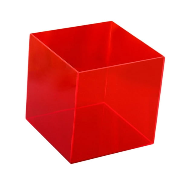 Vitrina contenedor de almacenamiento cubo organizador caja de almacenamiento para juguetes Rojo