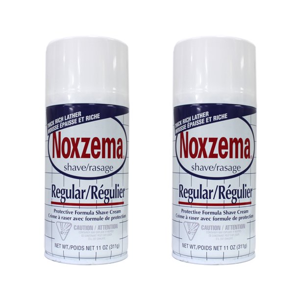 2 Pack NOXZEMA Regular Shave Cream Protective Formula Shaving Cream