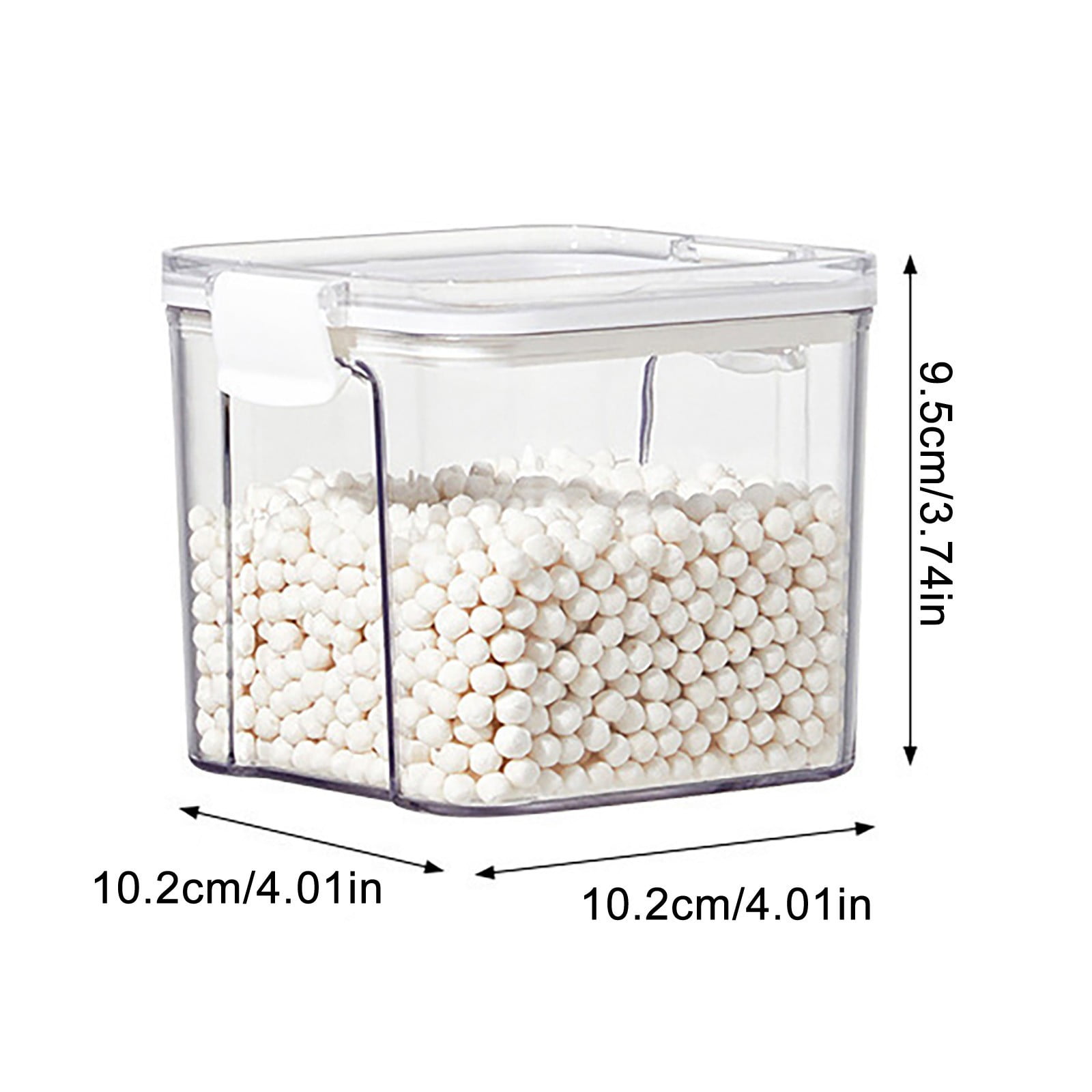 SLUOHZXI Airtight Food Storage Containers with Lids,Plastic Storage Canisters for Kitchen and Pantry Organization,Dry Food Canisters for Flour, Sugar and Cereal