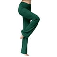 thumbnail image 2 of Women's Flared Leggings for Yoga and Dance with Pockets Comfortable Straight Leg Sportswear for Outdoor Activities, 2 of 7