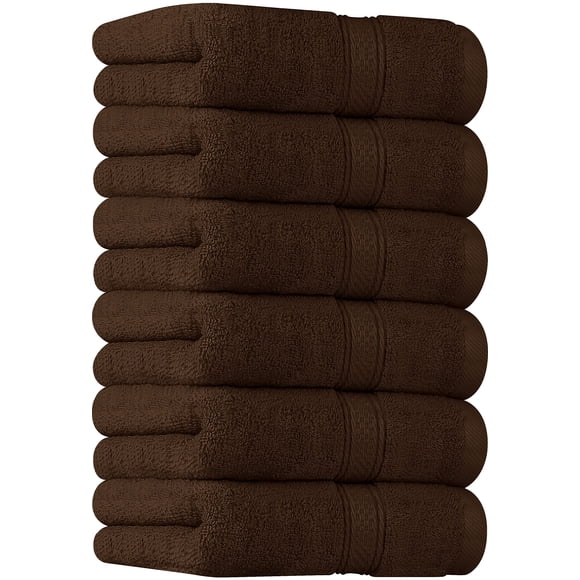 Toallas de mano Utopia Towels, paquete de 6, 100% algodón hilado en anillos
