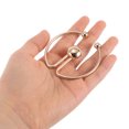 thumbnail image 3 of Shisuyan 2 Pcs Clips Ronds pour Foulard en Métal : Porte-Anneau Rond pour Robe T-Shirt Cardigan - Attache Sécurisée Anti-Exposition, 3 of 8