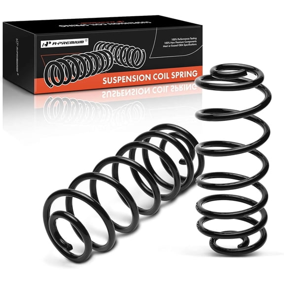 A-Premium 2Pcs Rear Suspension Coil Spring Set Compatible with Chevrolet Malibu 2004 2005 2006 2007 2008, Driver and Passenger Side, Replace# 22714392