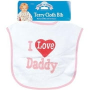 Angle View: I Love Daddy"" Baby Bib Case Pack 6