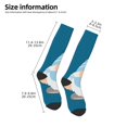thumbnail image 2 of Naloa Nurse Doctor Gnomes Thigh High Socks Extra Long Stretchy Sock Women Over Knee High Opaque Stocking Daily Wear, 2 of 6