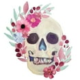 thumbnail image 2 of Bailey, Ann 15x15 White Modern Wood Framed Museum Art Print Titled - Spring Floral Skull, 2 of 4