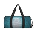 thumbnail image 2 of ZICANCN Hatching Blue Lighting Travel Duffle Bag, Sports Tote Gym Bag Weekenders Bags for Women Men, 2 of 8