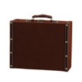 thumbnail image 1 of DFC Leather Suitcase Set Wooden Storage And Old Fashioned Luggage For Photography Props Home And Display", 1 of 5