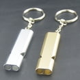 thumbnail image 4 of sunsanly 4Pcs Double Tube Emergency Whistles Clear Loud Sound Compact Size Portable Corrosion-Resistant Safety Survival Whistles with Keyring, 4 of 8
